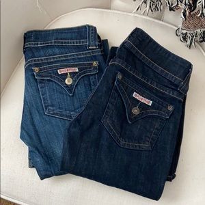 Set of two bootcut Hudson Jeans, size 26